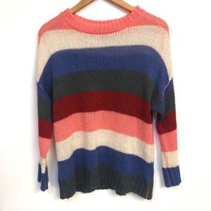 🌞Colorblock Slouchy Sweater - Size Small